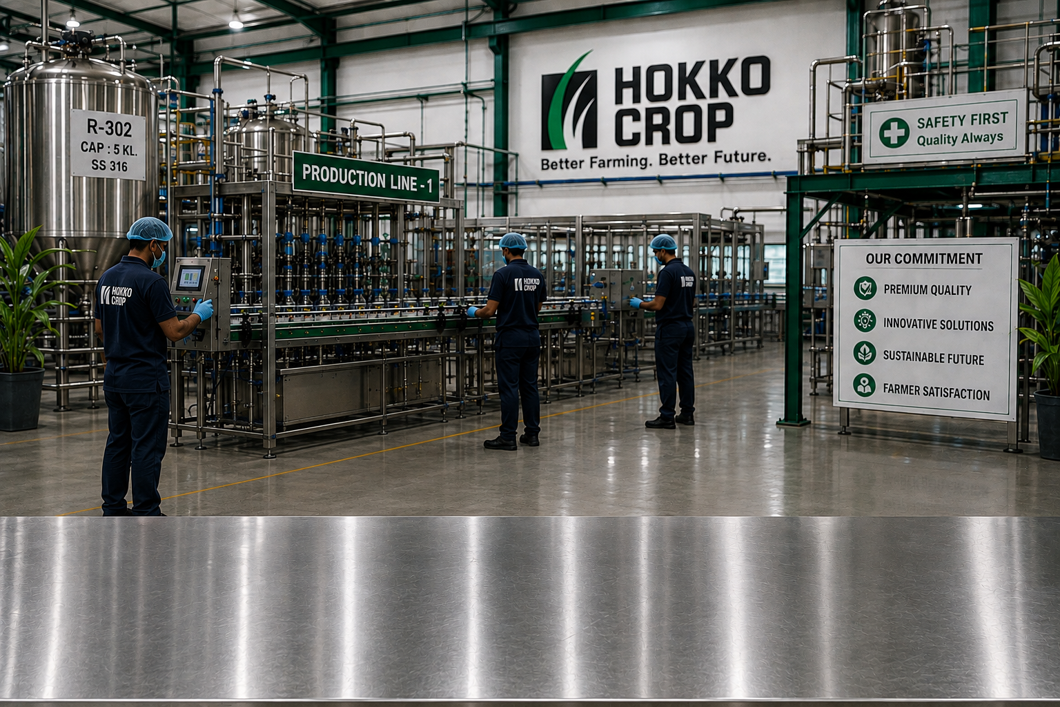 Operators working at Hokko Production Line 1